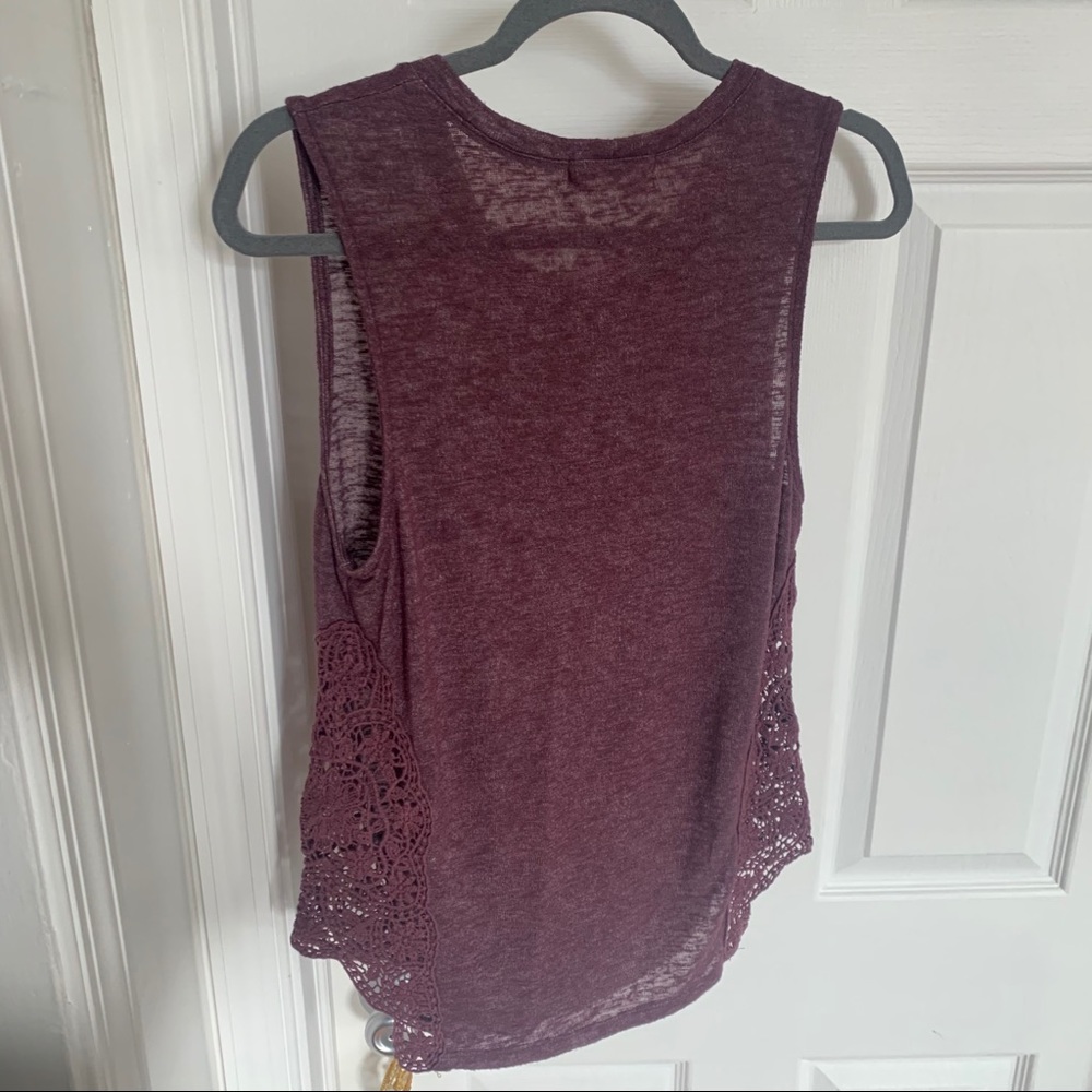Anthro pretty in plum tank!